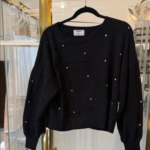 Old Navy Black Sweater with Stud Accents